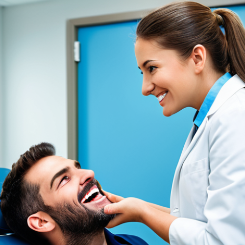**

"A confident dental hygienist in professional attire, consulting with a patient in a modern dental office, fully clothed, appropriate content, safe for work, perfect anatomy, natural pose, professional environment, well-lit, high quality."

**