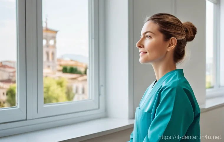 치과위생사 직무 스트레스 해소법 - **Mental Well-being in an Italian Dental Studio:**
    "A female dental hygienist in her late 20s to...