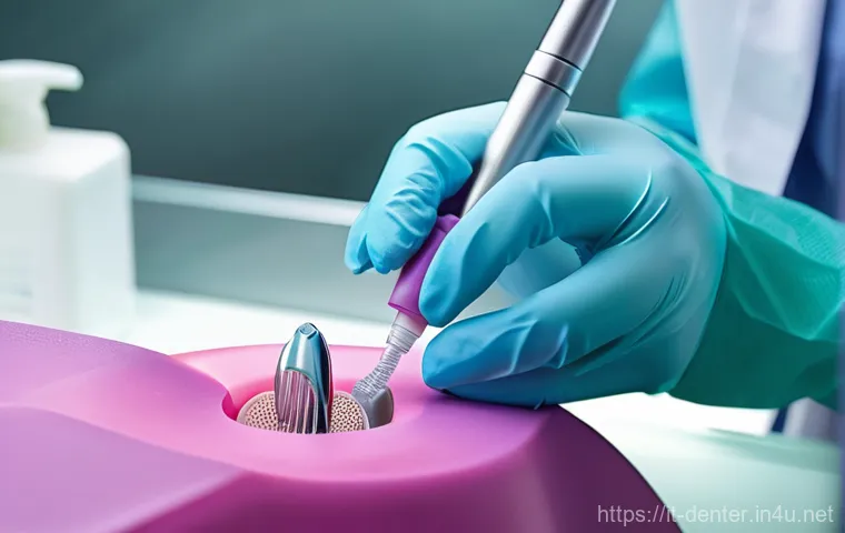 치과위생사 신기술 활용 방법 - **Prompt:** A dynamic, close-up shot showcasing augmented reality (AR) in a dental consultation. A m...