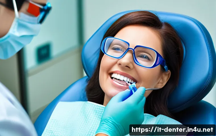 치과위생사 정기 검진 보조 경험담 - **A highly detailed, realistic photo of a professional female dental hygienist, mid-40s, with a warm...