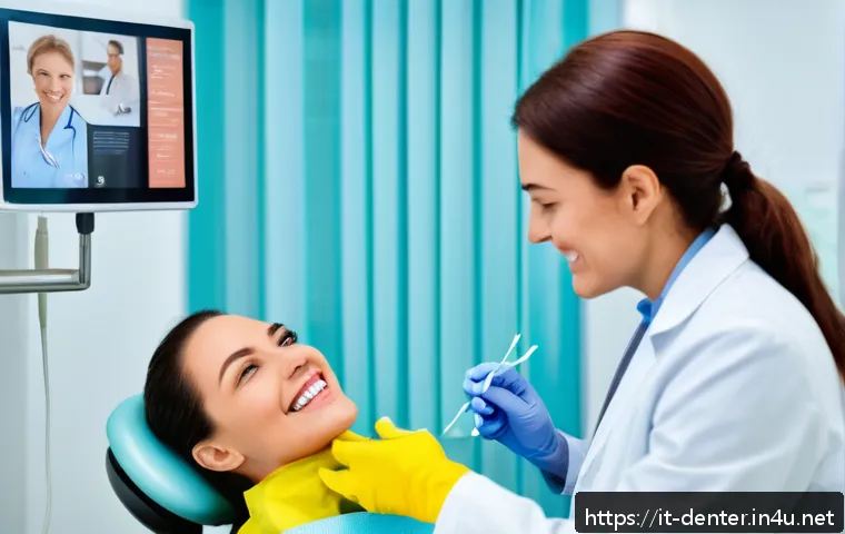 치과위생사 학과 졸업생 취업률 - A professional dental hygienist in a modern Italian private dental clinic, wearing clean and profess...